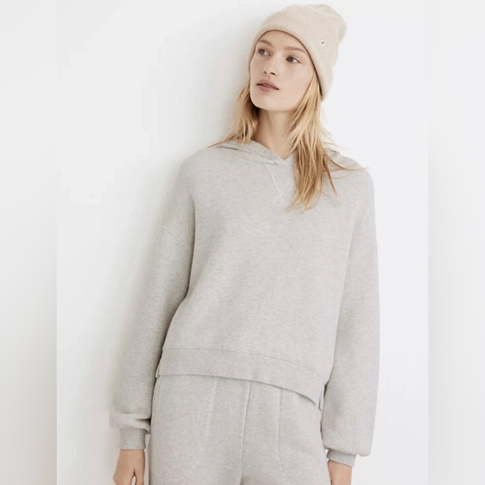 Madewell MWL Airyterry Lounge Hoodie Sweater Organic Cotton XL